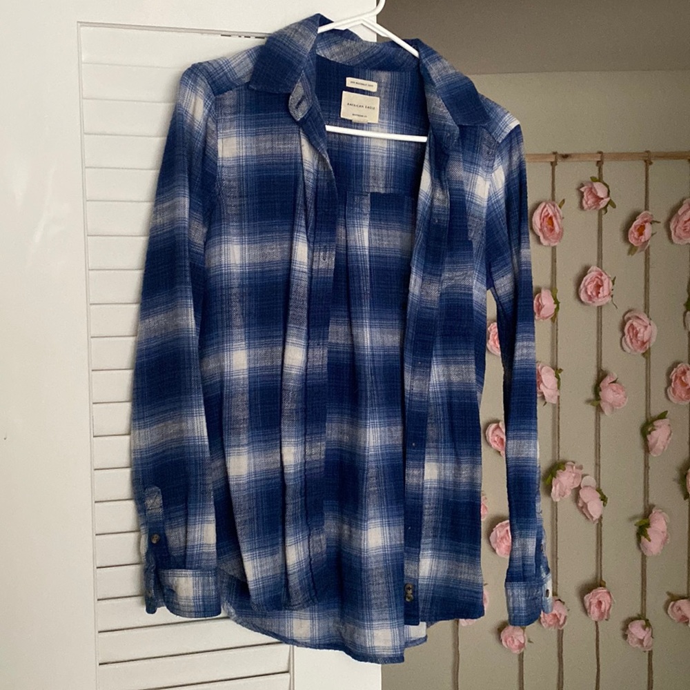 Blue Plaid Flannel